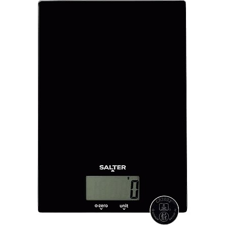 Salter 1036 Black, Slimline Disc Kitchen Scale