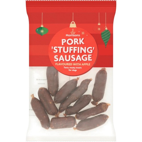 Morrisons Pork & Apple 'Stuffing' Dog Treat Sausages (70g) Compare