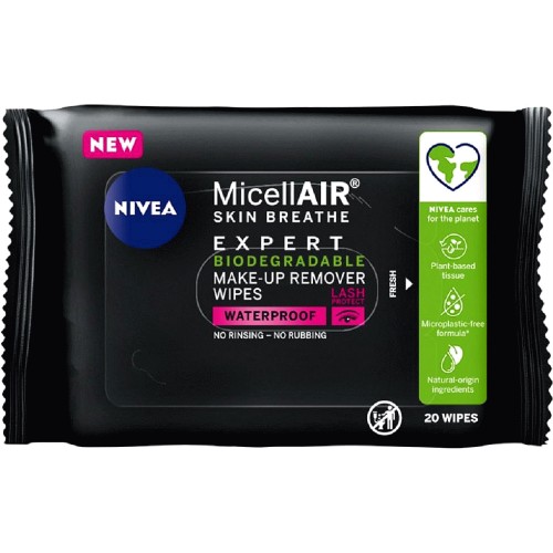 NIVEA Biodegradable Micellair Professional Cleansing Face Wipes