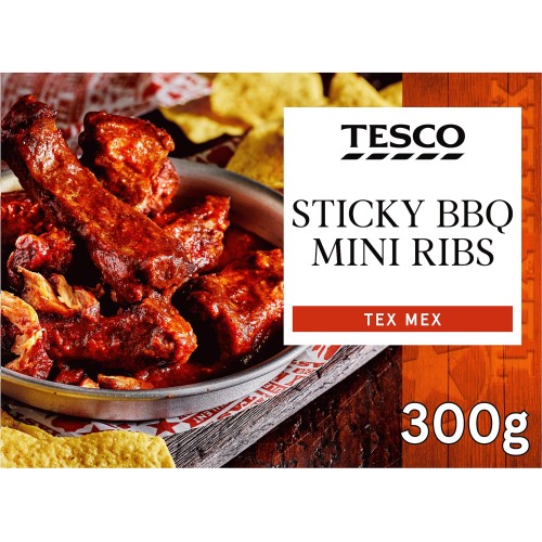 Tesco Tex Mex Sticky Bbq Mini Ribs (300g) Compare Prices & Where To