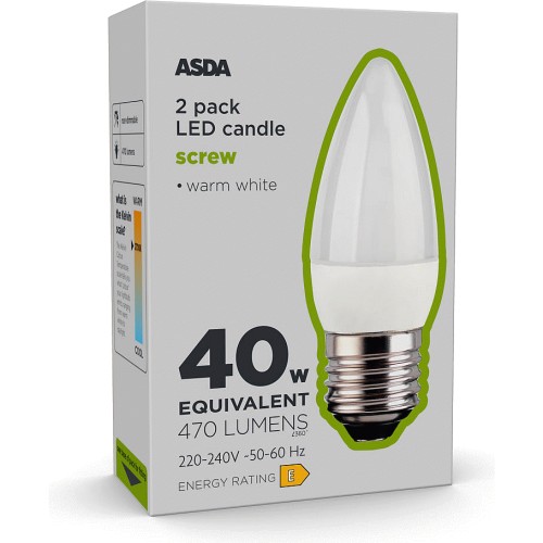 G9 led bulb cool white asda cheap