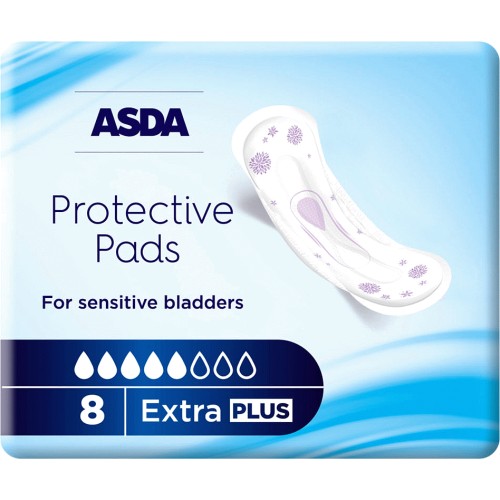 ASDA Protective Incontinence Pads EXTRA PLUS for Sensitive Bladders (8) -  Compare Prices & Where To Buy 