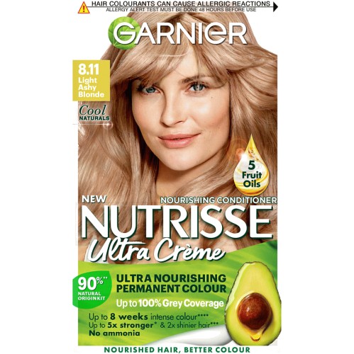 Garnier Nutrisse  Ashy Blonde Permanent Hair Dye - Compare Prices &  Where To Buy 