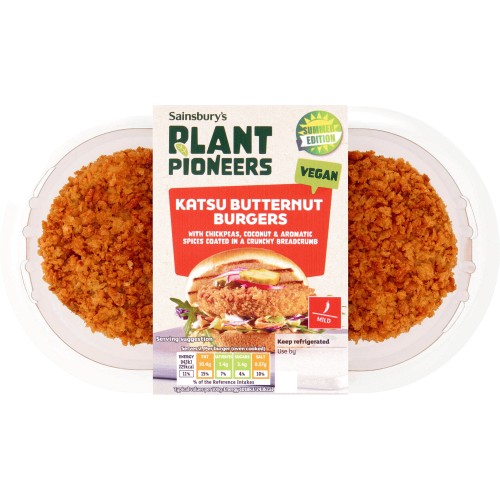 Sainsbury's Plant Pioneers Katsu Butternut Burgers Summer Edition (200g) Compare Prices