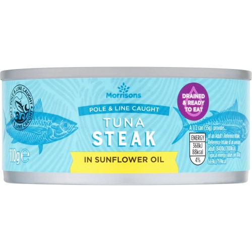 Morrisons Drained Tuna Steaks With Sunflower Oil (110g) Compare Prices & Where To Buy