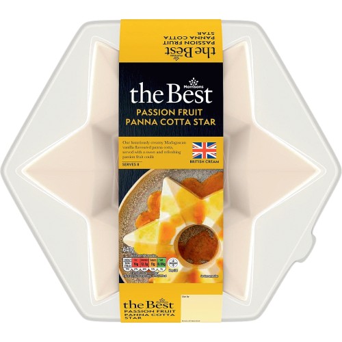 Morrisons Passion Fruit Panna Cotta Star (641g) Compare Prices