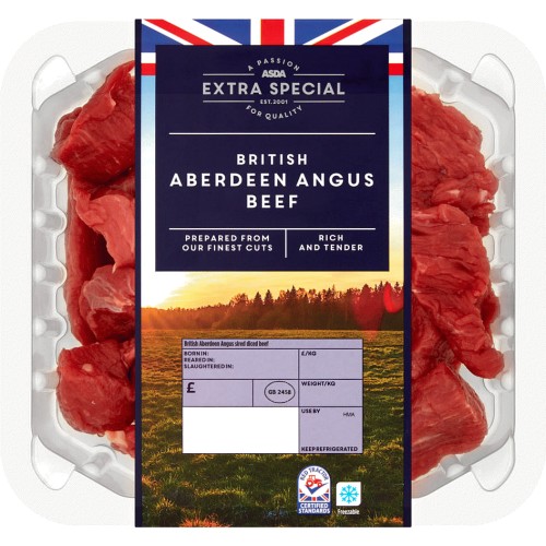 ASDA Extra Special Aberdeen Angus Diced Beef (350g) Compare Prices