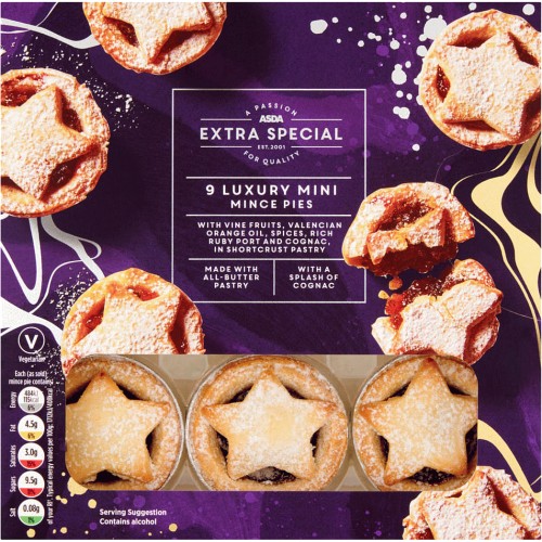 ASDA Extra Special 6 Luxury Sloe Gin Mince Pies 6 Compare Prices 