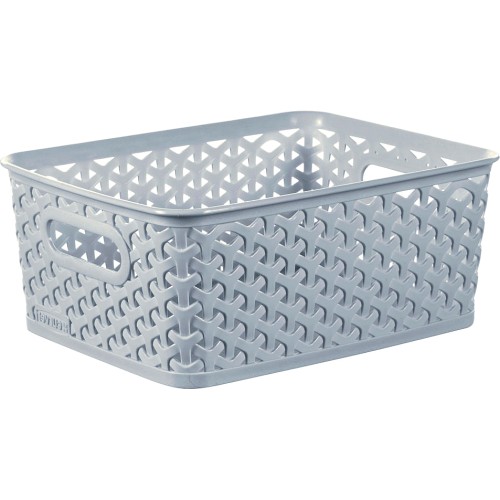 Curver My Style Small Rectangular Storage Basket Light Blue (4l, 8l