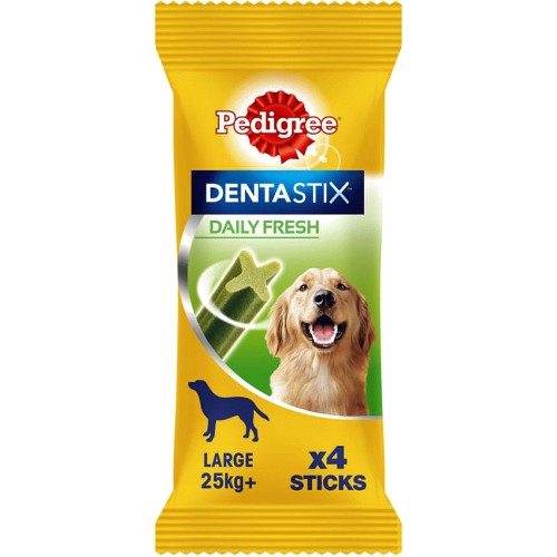 Pedigree Dentastix Fresh Daily Dental Chews Large Dog 4 Sticks (4 x 154g)