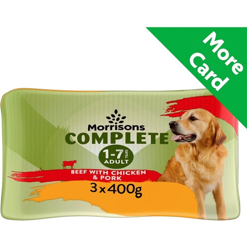 Morrisons Adult Dog Grain Pate 50 Beef With Chicken Compare Prices Where To Buy Trolley