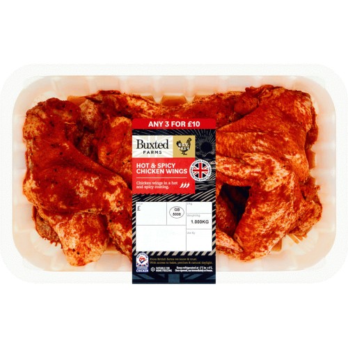 Buxted Farms Hot & Spicy Chicken Wings (1kg) Compare Prices & Where