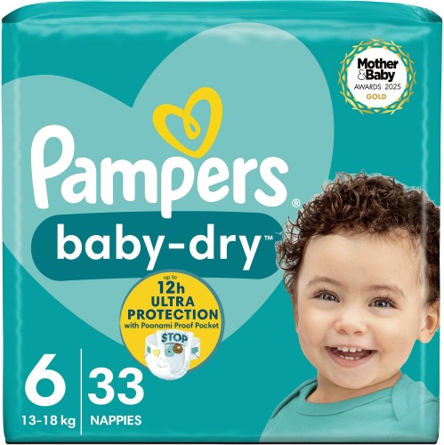 Couches Pampers Baby Dry - Ex : Trio Pack Taille 3 x156 couches