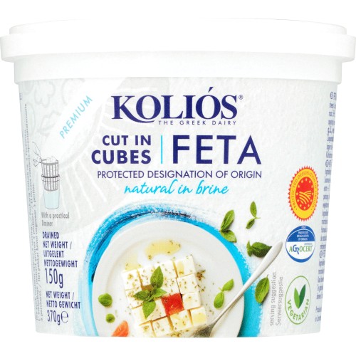 Kolios Feta Cheese Cubes In Brine (370g) Compare Prices & Where To