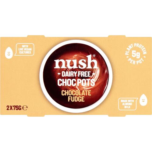 NUSH Almond Milk Choc Pots- Chocolate Fudge