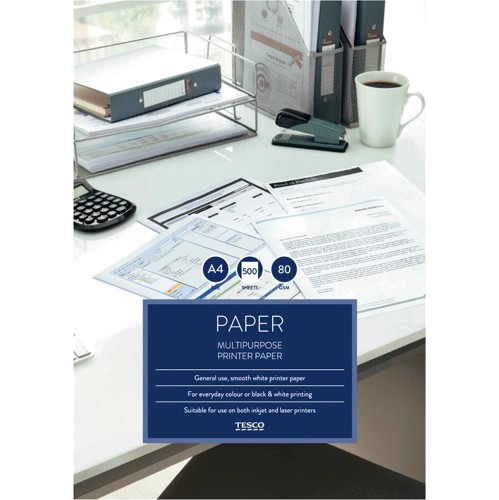 Tesco Multipurpose Paper 80Gsm 500 Sheets Compare Prices Where