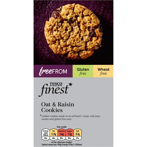 Tesco Finest Free From Oat & Raisin Cookies