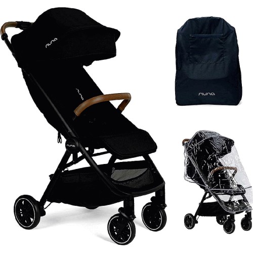 NUNA Compact Pushchair TRVL (Including Raincover and Travel Bag) Caviar