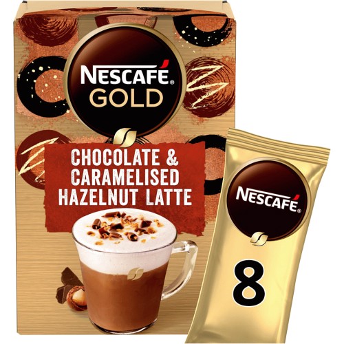 Gold Chocolate Hazelnut Instant Coffee 8 x Sachets