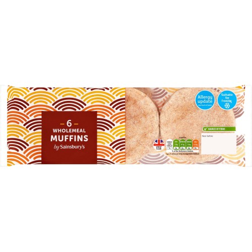 Sainsbury's Wholemeal Muffins (6)