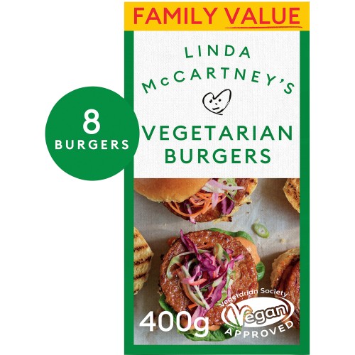 Linda McCartney's Family Value Vegetarian Burgers