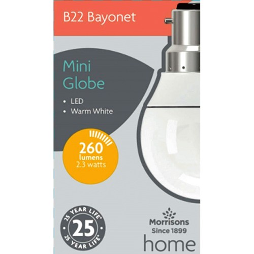 Morrisons g9 bulb new arrivals