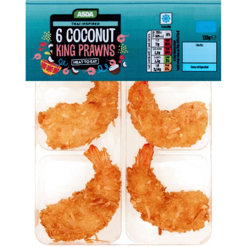 ASDA Thai Inspired 6 Coconut King Prawns (120g) Compare Prices