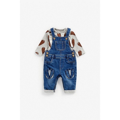 Cheap denim dungarees best sale uk