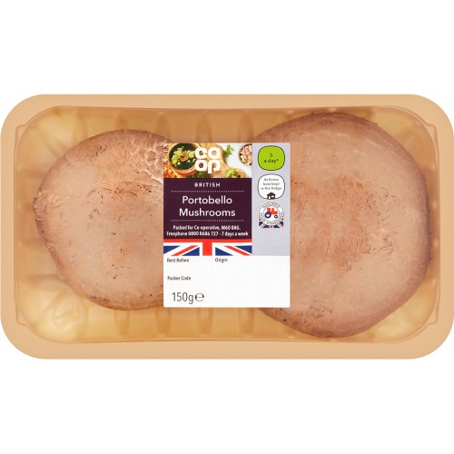 Coop British Portobello Mushrooms (150g) Compare Prices & Where To
