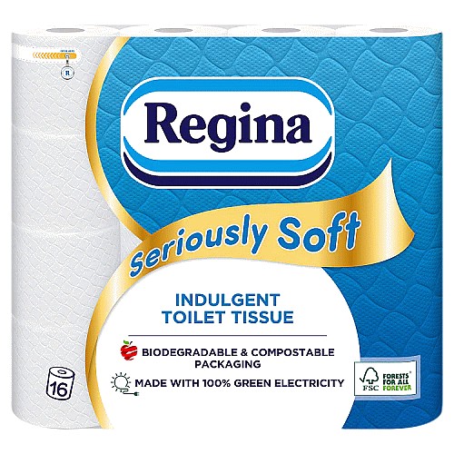 Regina Seriously Soft Toilet Tissue Rolls 16 Toilet Rolls Compare