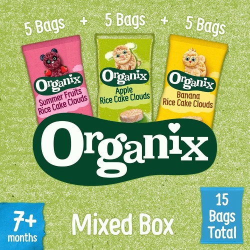 Organix Rice Cake Clouds Mixed Pack (15x40g) (15) - Compare Prices ...