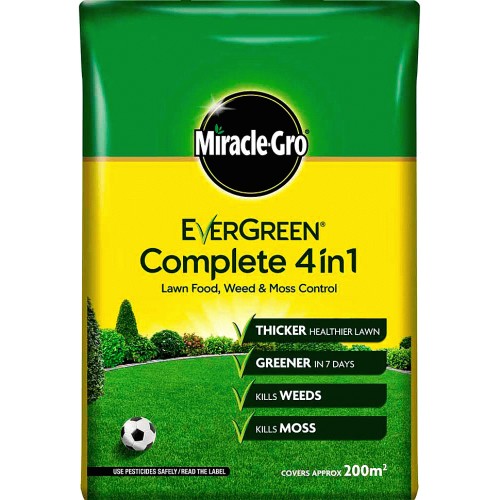 Evergreen Complete 4in1 Lawn Feed Weed and Moss Killer 200msq (7kg
