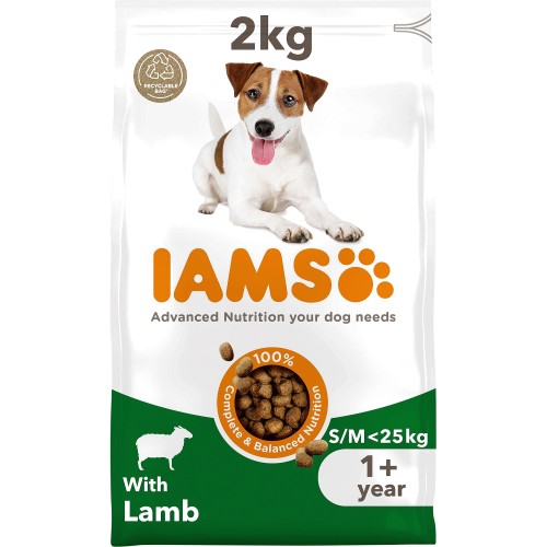 IAMS for Vitality Dry Dog Food Small & Medium Breed with Lamb