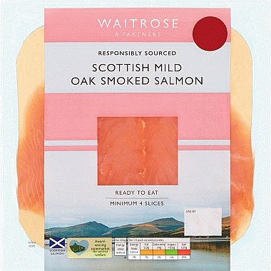 Waitrose Mild Scottish Oak Smoked Salmon