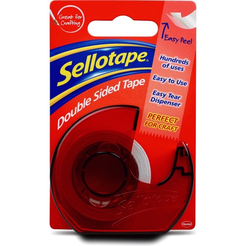 Sellotape Easy Peel Extra Strong Double Sided Tape 12mm x 33m