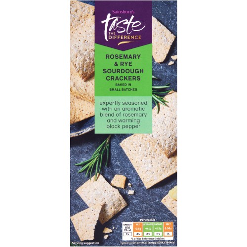 Sainsbury's Rosemary Sourdough Crackers Taste the Difference (130g