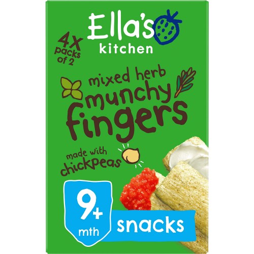 Organic Mixed Herb Munchy Fingers Multipack Baby Snack 9+ Months