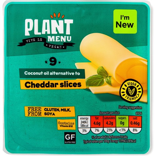 Plant Menu Coconut Oil Alternative To Cheddar Slices Compare Prices & Where To Buy Trolley.co.uk