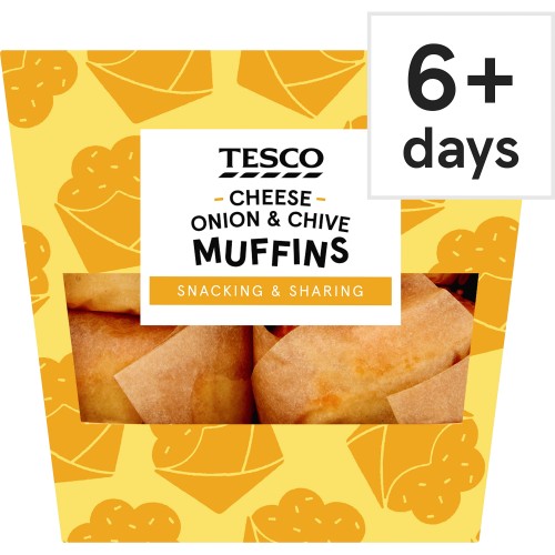 Tesco Cheese Onion & Chive Muffins