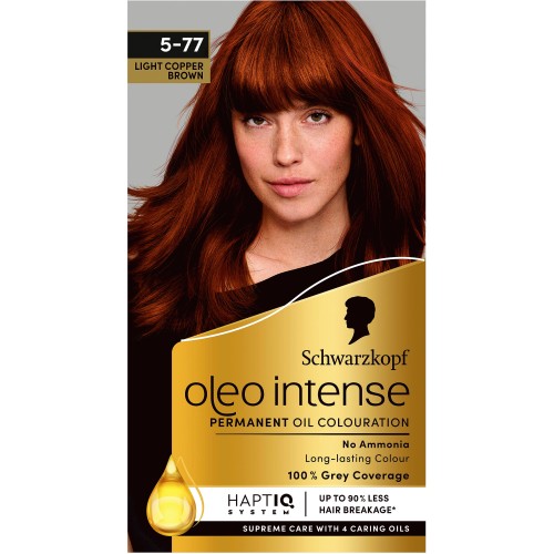 2 X Schwarzkopf Oleo Intense Permanent Colour 1-10 Intense Black