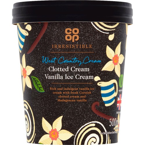 Irresistible West Country Cream Clotted Cream Vanilla Ice Cream