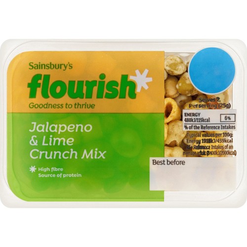 Sainsbury's Flourish Jalapeno & Lime Crunch Mix (50g) Compare Prices