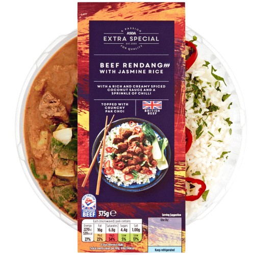ASDA Extra Special British Beef Rendang with Jasmine Rice (375g