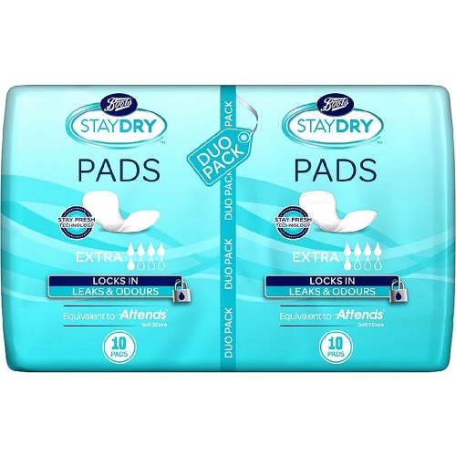 Boots Staydry Extra Pads Duos 20 Pads - Compare Prices & Where To Buy 