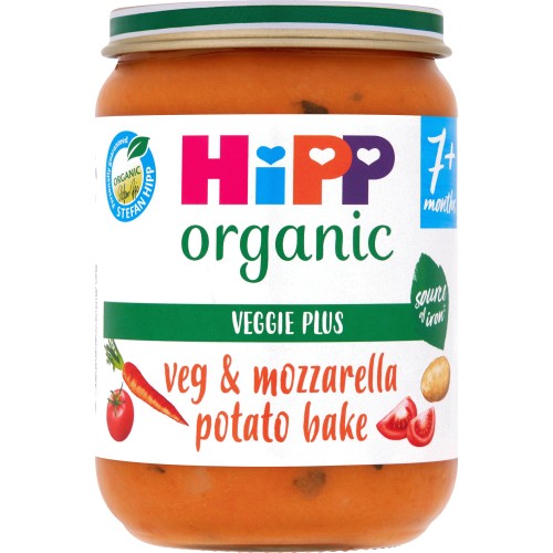 HiPP Organic Veg & Mozzarella Potato Bake Jar 7 mths+