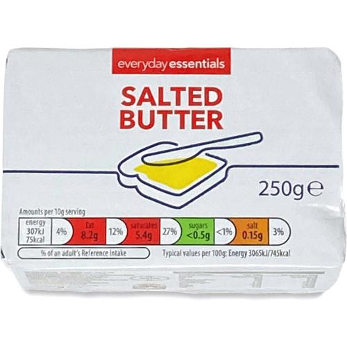 Everyday Essentials Salted Butter (250g) - Compare Prices & Where To ...