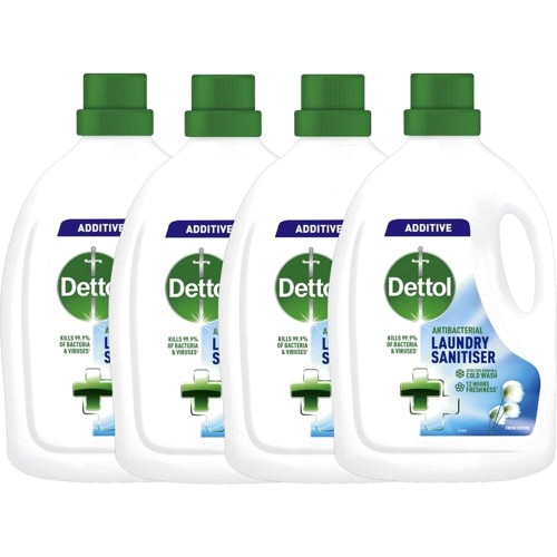Dettol Laundry Sanitiser Antibacterial Liquid Additive Fresh Cotton (4