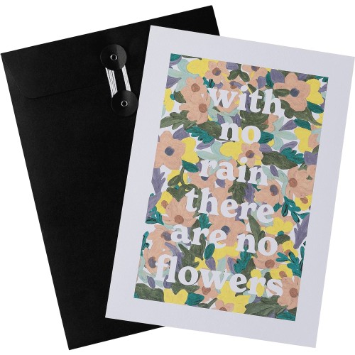 Habitat No Rain No Flowers Wall Art A4 Envelope Unframed Compare Prices Trolley.co.uk