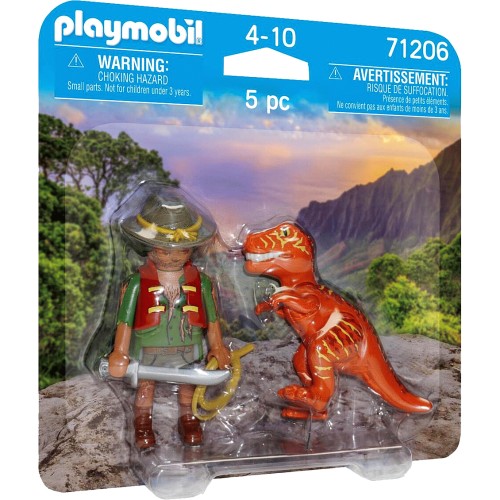 Playmobil 71206 DuoPack Villain with T Rex Compare Prices Where To Buy Trolley