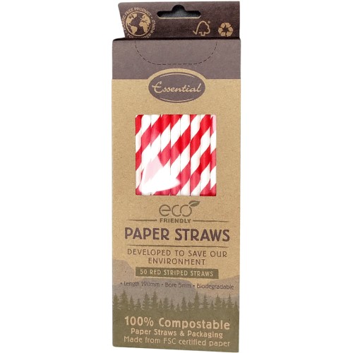 Essential Housewares Eco Friendly Paper Straws (50) Compare Prices